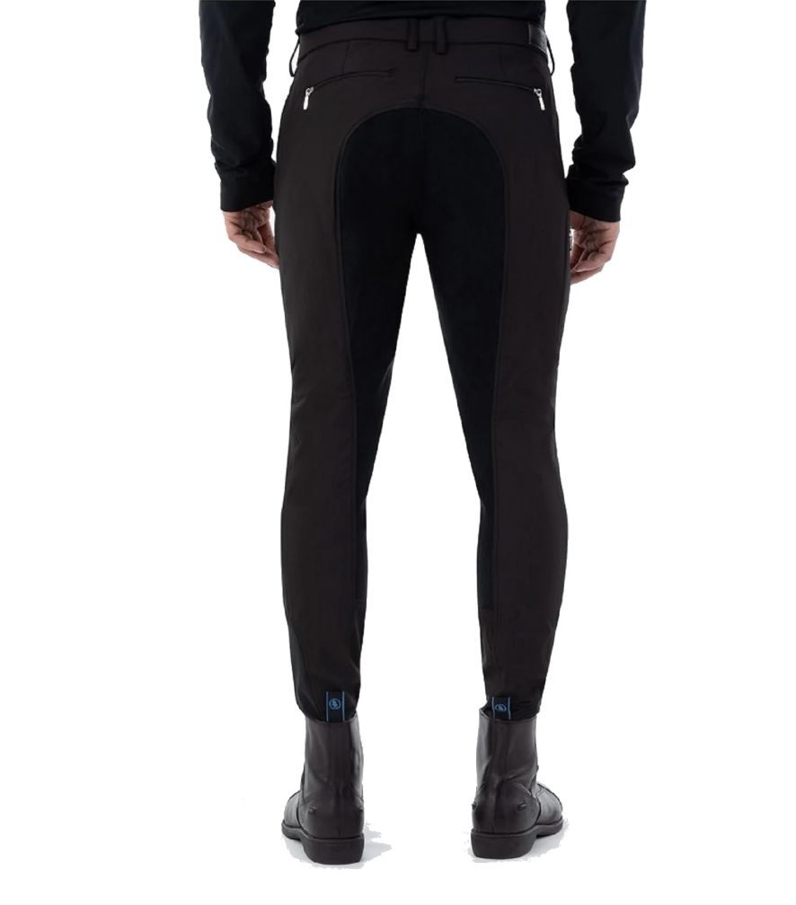 BR Equestrian Men's "Denzel" Full Seat Breech - Black / Size EU 50 (US 34)   NEW