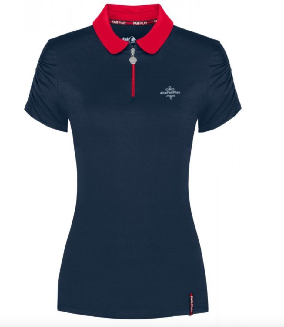 Fair Play Kid's Polo Training Top - Navy / Size EU 152 (US 12)   NEW