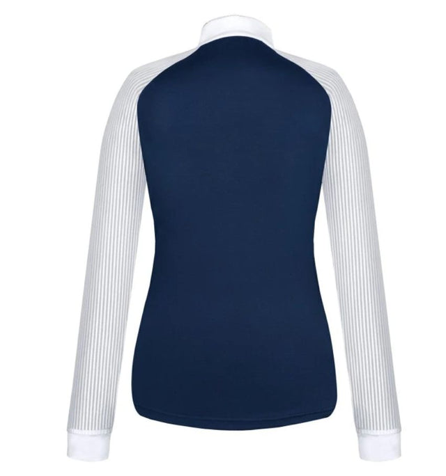 Fair Play Justine Airy Long Sleeve Show shirt - Navy / Size XS (EU 34)  NEW