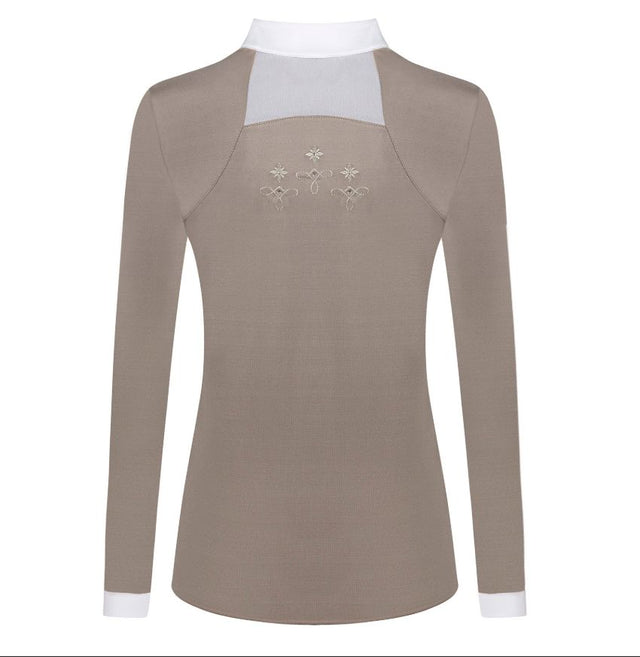 Fair Play Women's Lorella Long Sleeve Show Shirt - Beige / Size XS (EU 34)  NEW