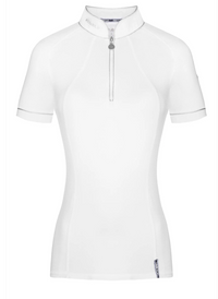 Fair Play Jovita Short Sleeve Show Shirt - White / Size XL (EU 42)  NEW