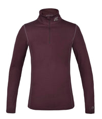 Kingsland Junior KLiara Girls 1/4 Zip Training Top - Red Port Royal - Size EU 122/128  (US 7/8) NEW