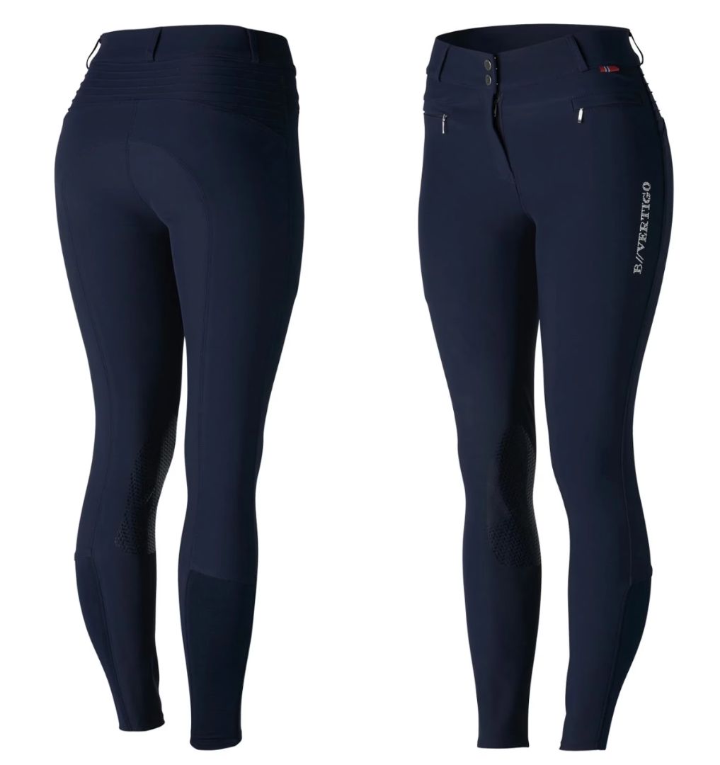 B Vertigo Drea Full Seat Grip Breech - Dark Navy / Size US 22 (EU 34)   NEW