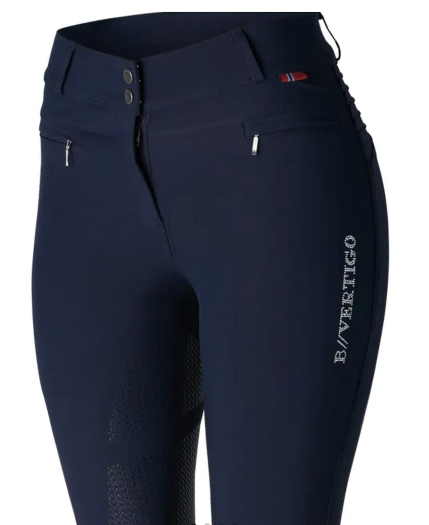 B Vertigo Drea Full Seat Grip Breech - Dark Navy / Size US 22 (EU 34)   NEW