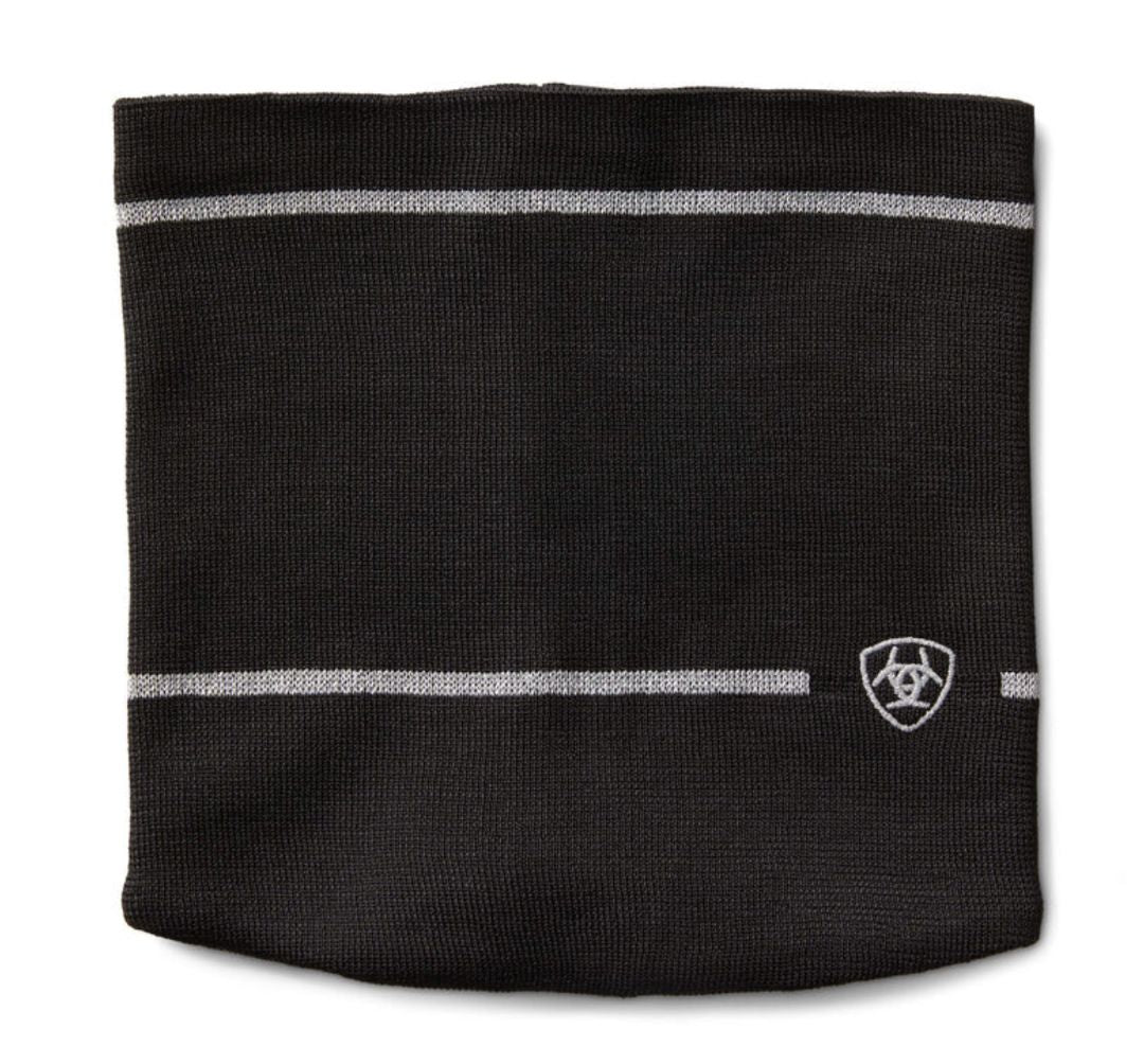 Ariat Tek Reflective Neck Gaiter - Black / One Size / Unisex  NEW