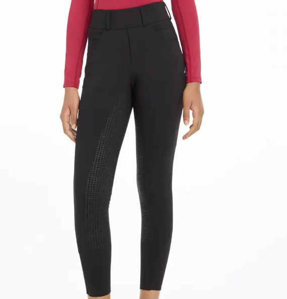 LeMieux Girls Ella Winter Leggings Full Seat Breeches -  Black- Size 9/10  NEW