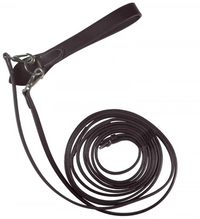 Horze Sparta Leather Draw Reins - Dark Brown   NEW
