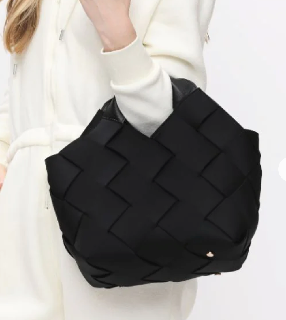 Sole and Selene Neoprene Woven Resilience Bag - Black   NEW