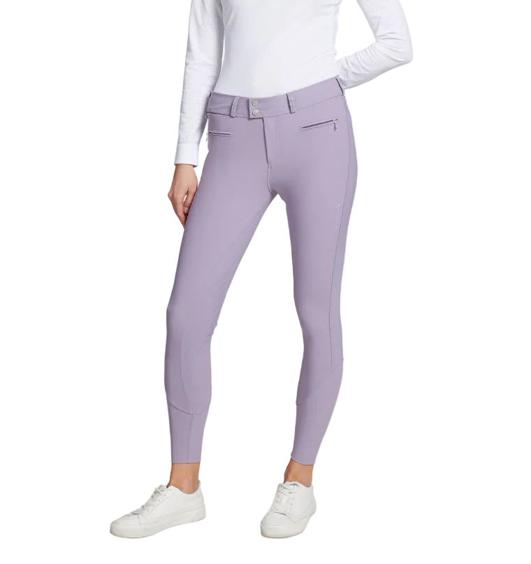 Samshield Chloe Crystal Knee Grip Breech - Lavender / Size FR  36 (US 26)