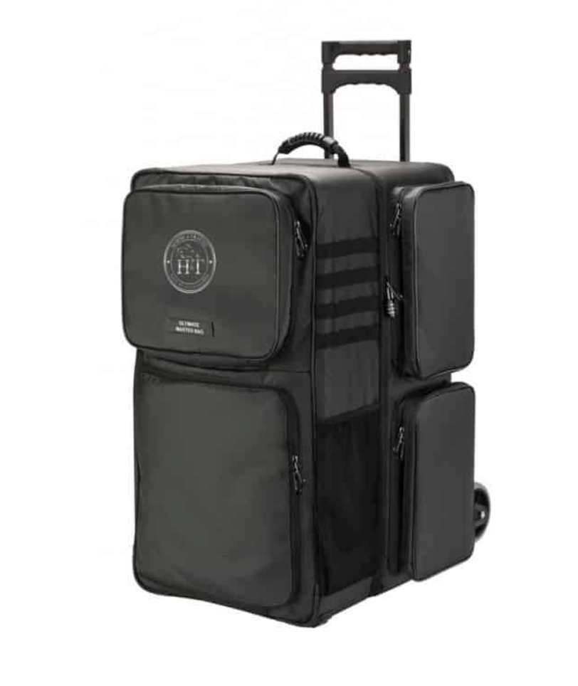 Horse & Travel Competition Suitcase Saddle Storage with Removable Trolley - Black