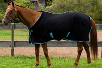 TuffRider Fleece Horse Cooler / Sheet Black - Size 72"