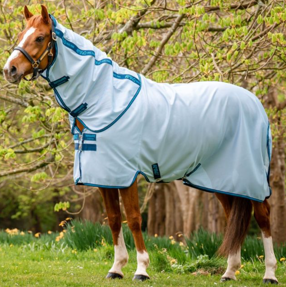 Horseware Amigo Bug Rug Fly Sheet - Blue / Size 78"