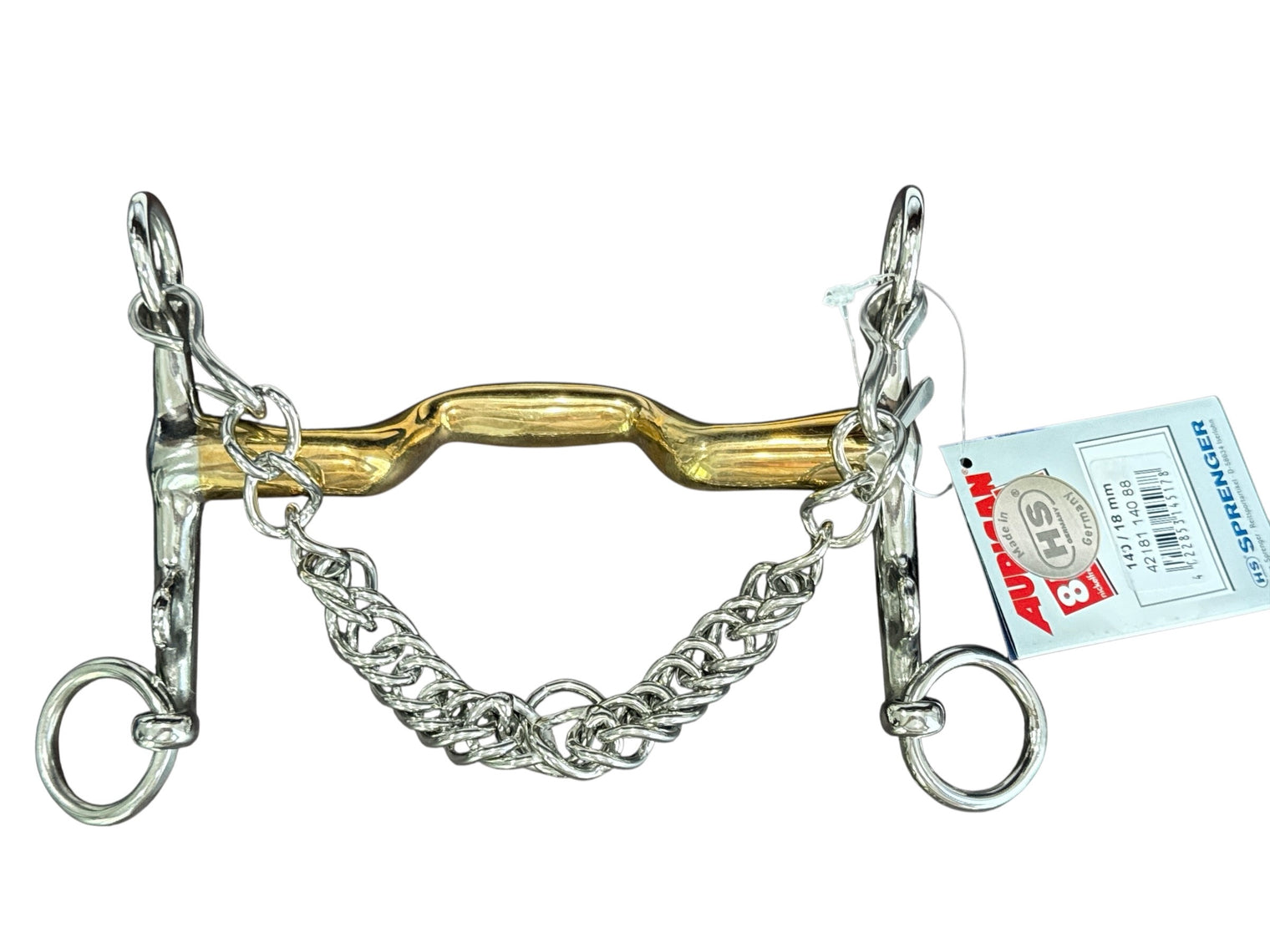 Herm Sprenger KK Dressage Weymouth 18mm Sensogan Bit 140mm (5 1/2") - NEW