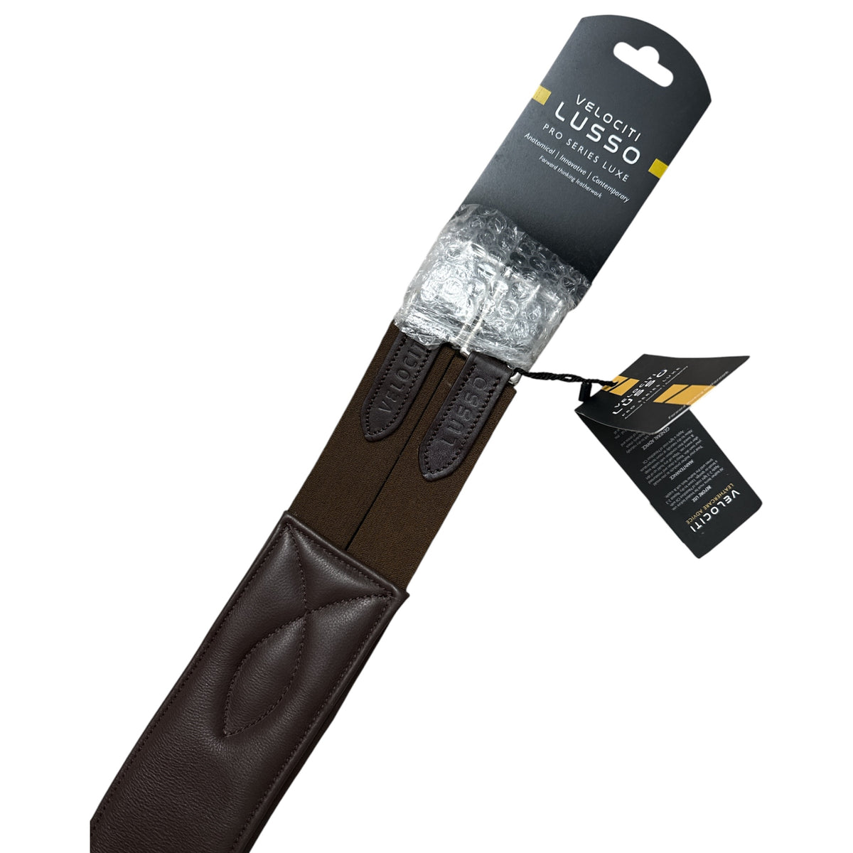Velociti Lusso Stud Girth - Havana Brown / Size 50"   NEW
