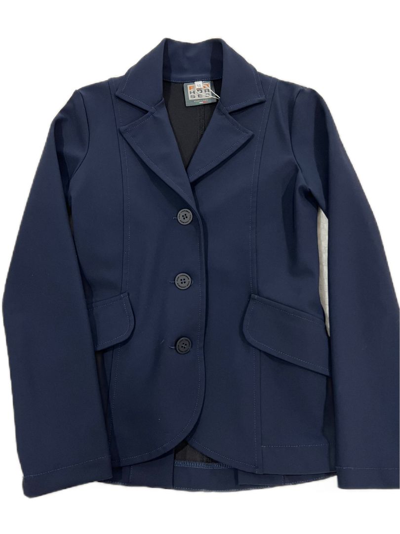 For Horses Winx Hunter Kid's Show Jacket - Navy / Size 10