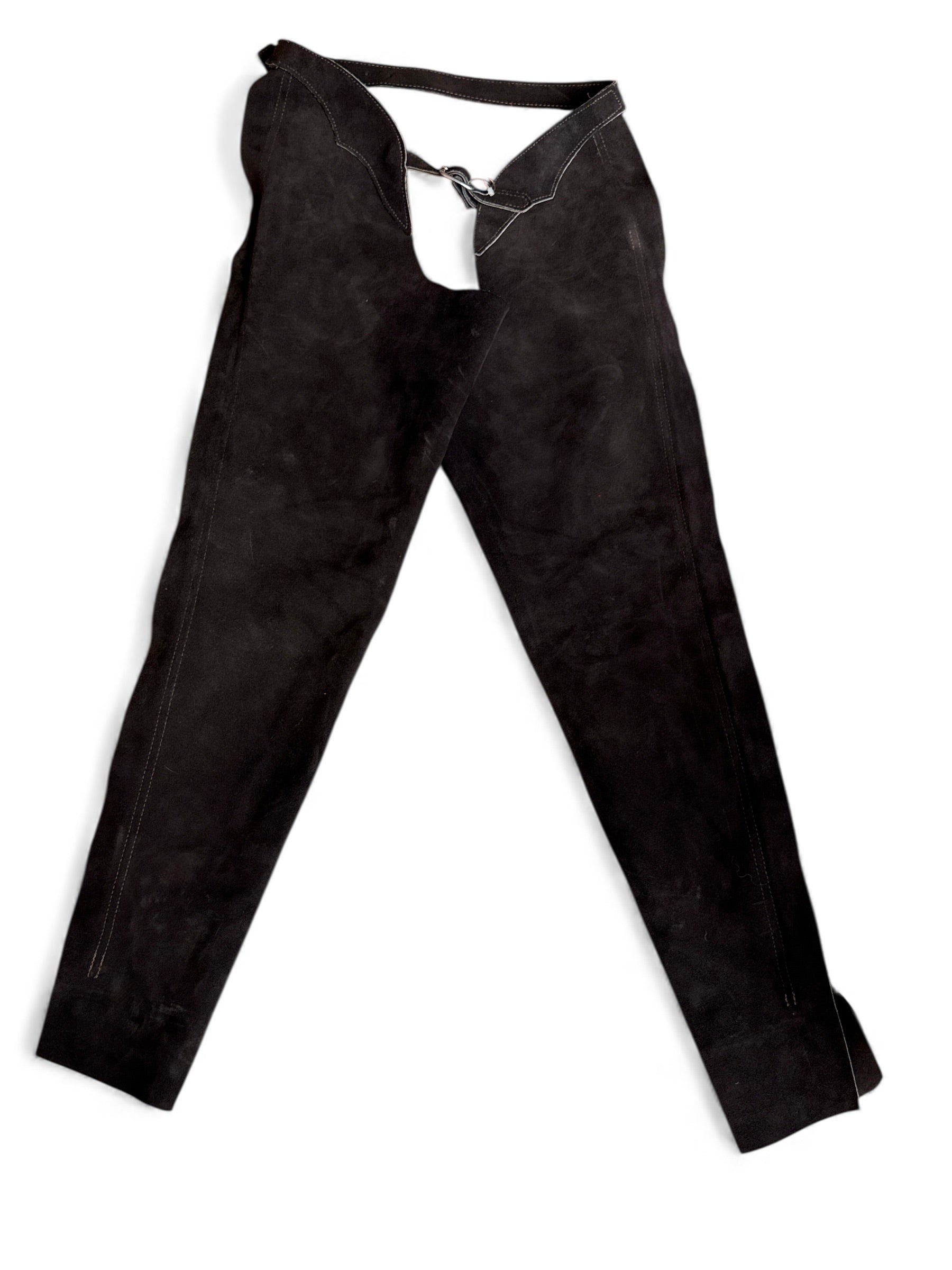 Barnstable Women's Split Leather Suede Schooling Full Chaps Brown Size XS