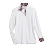 Dover Women's CoolBlast 100 Long Sleeve Show Shirt  -  Size Large / White Goldfish