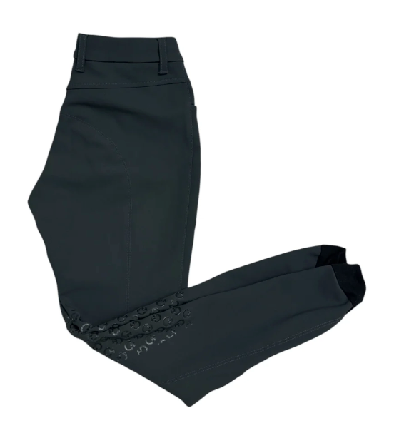 Cavalleria Toscana Women's Knee Grip Breeches - Charcoal Grey / Size IT 40 (US 26)