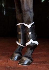 Dover Saddlery Sport Boots with Fleece Lining Black / Size Medium  NEW