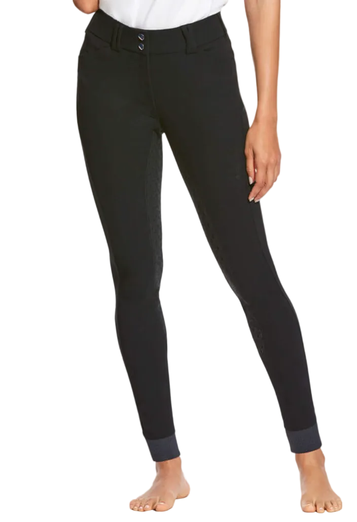 Ariat Tri Factor Grip Full Seat Breech - Black / Size US 28