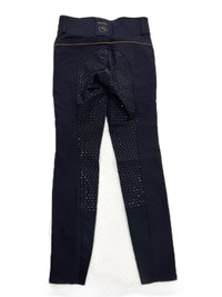 Horze Girl's Full Seat Riding Breeches - Youth Size 10 / Navy