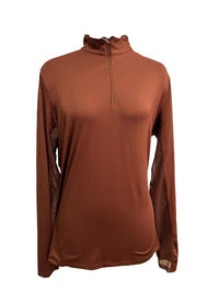 Riding Sport Long Sleeve Mesh Training Shirt - Chicory Brown / Size XL
