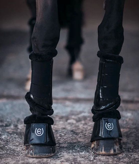 Equestrian Stockholm Bell Boots Black / Size Medium NEW