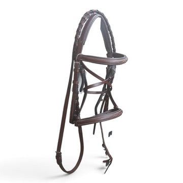 Beval Gladstone Fancy Stitch Bridle - Pony Size with Matching Reins