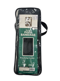 Jacks Deluxe Polo Bandage Wraps Black / Set of 4 - NEW