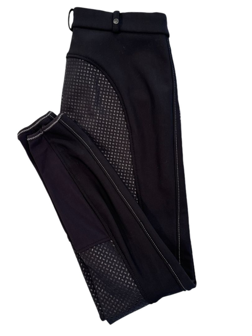 Pikeur Latina Grip Softshell Full Seat Breeches - Black Size EU 38 (US 26)