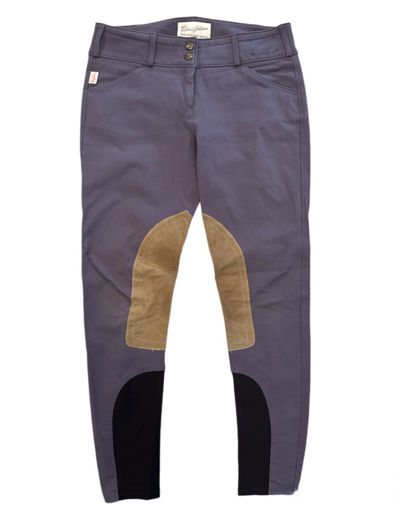 The Tailored Sportsman Trophy Hunter Sock Bottom Breeches / Size US 28 Short (Style #1927) Purple Heart