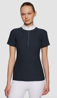 Samshield Aloise Short Sleeve Show Shirt - Navy / Size Small  NEW