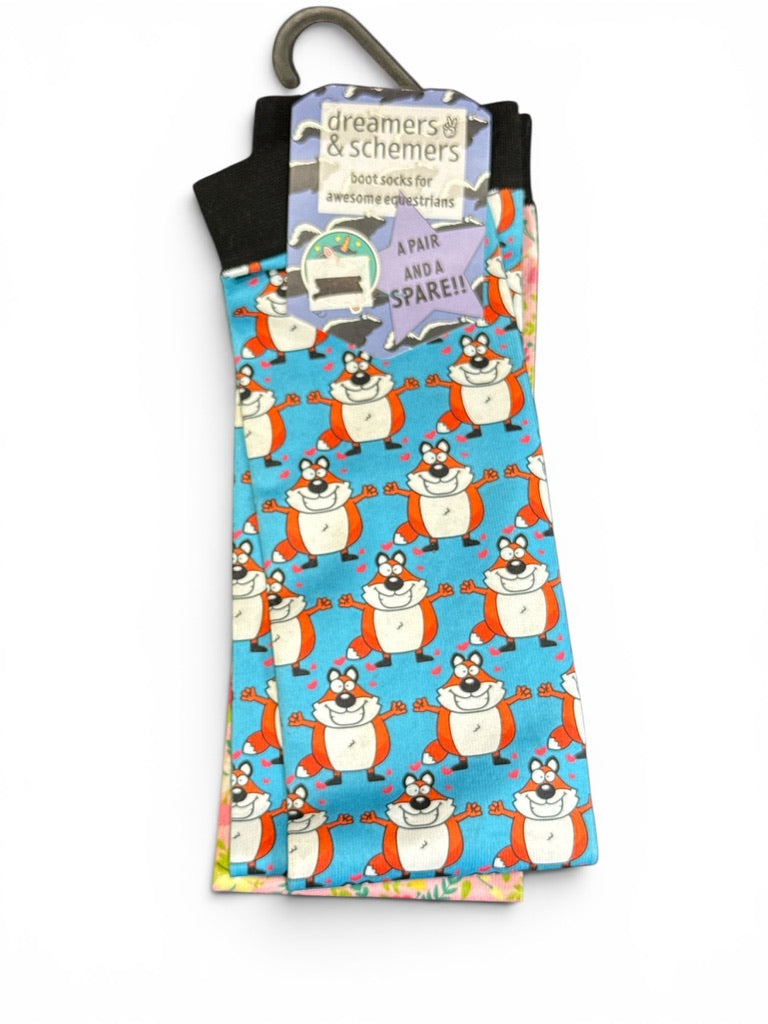 Dreamers & Schemers Love Ya "A Pair and A Spare" Boot Socks New w/Tags One Size NEW