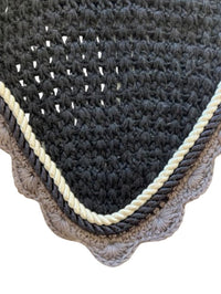 USG Cotton Fly Veil / Bonnet Pony Size Black