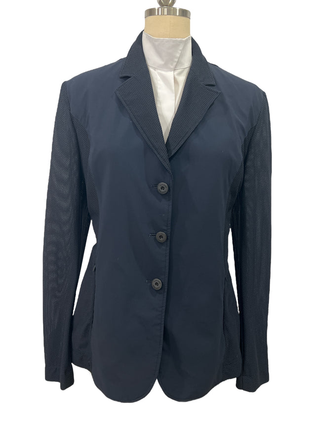 RJ Classics Harmony Plus Mesh Show Coat - Navy Size 16R