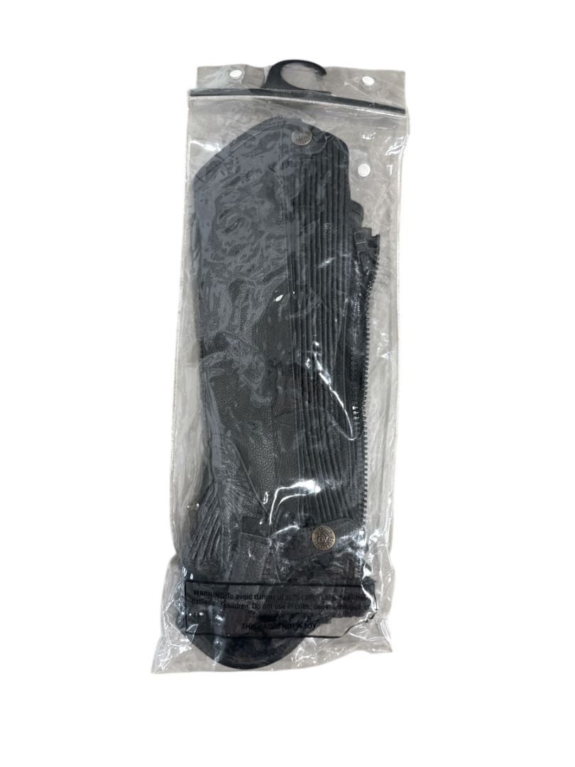 Perri's Professional Child Leather Zip Half Chaps - Black Youth Large  Calf /Tall  NEW