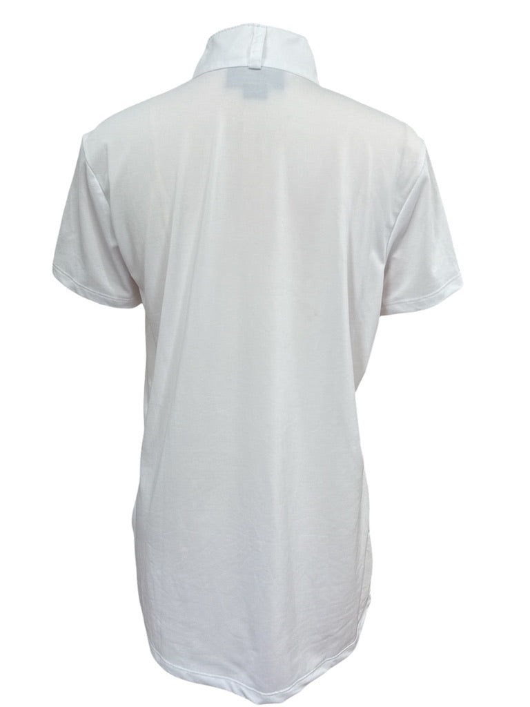 Ariat Women's Aptos Short Sleeve Show Shirt - White / Size XL