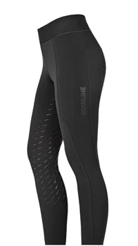 Equiline Full Seat Riding Tights - Black /  Size Large