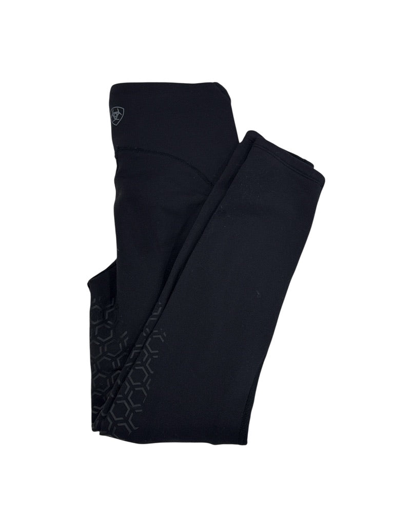 Ariat Venture Thermal Half Grip Winter Tights -  Black / Size Small