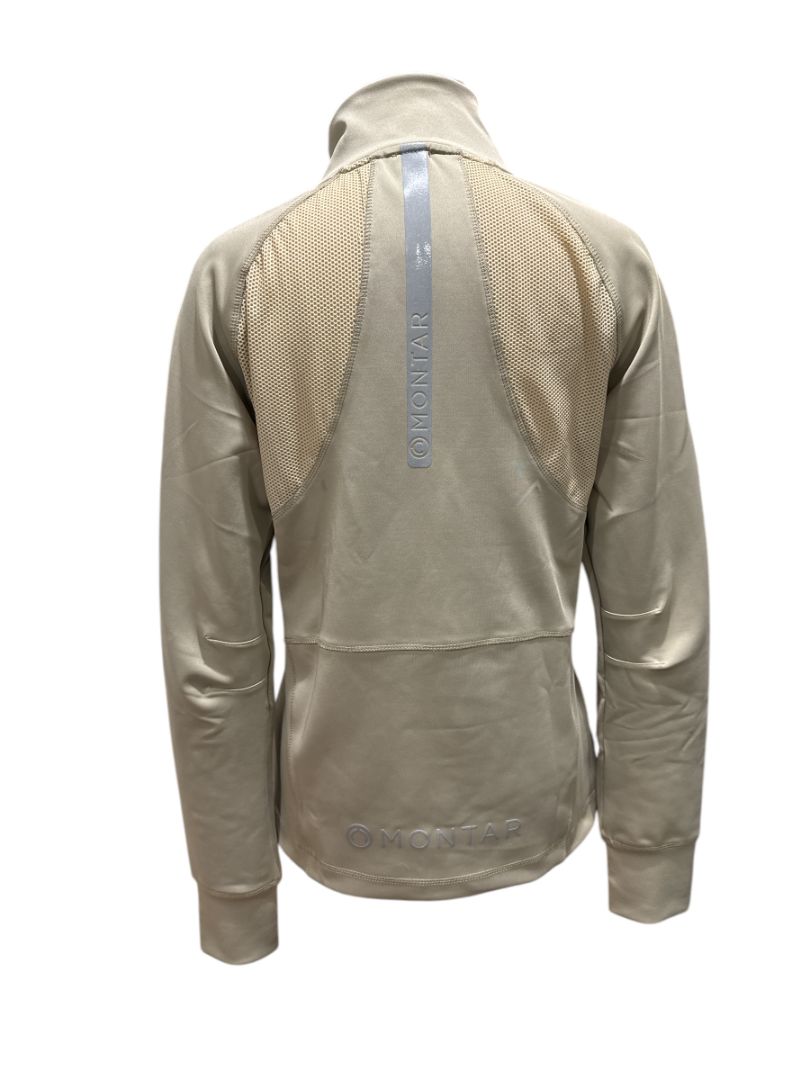 Montar Angela Soft-shell Lasercut Jacket-  Beige / Size Extra Large  NEW