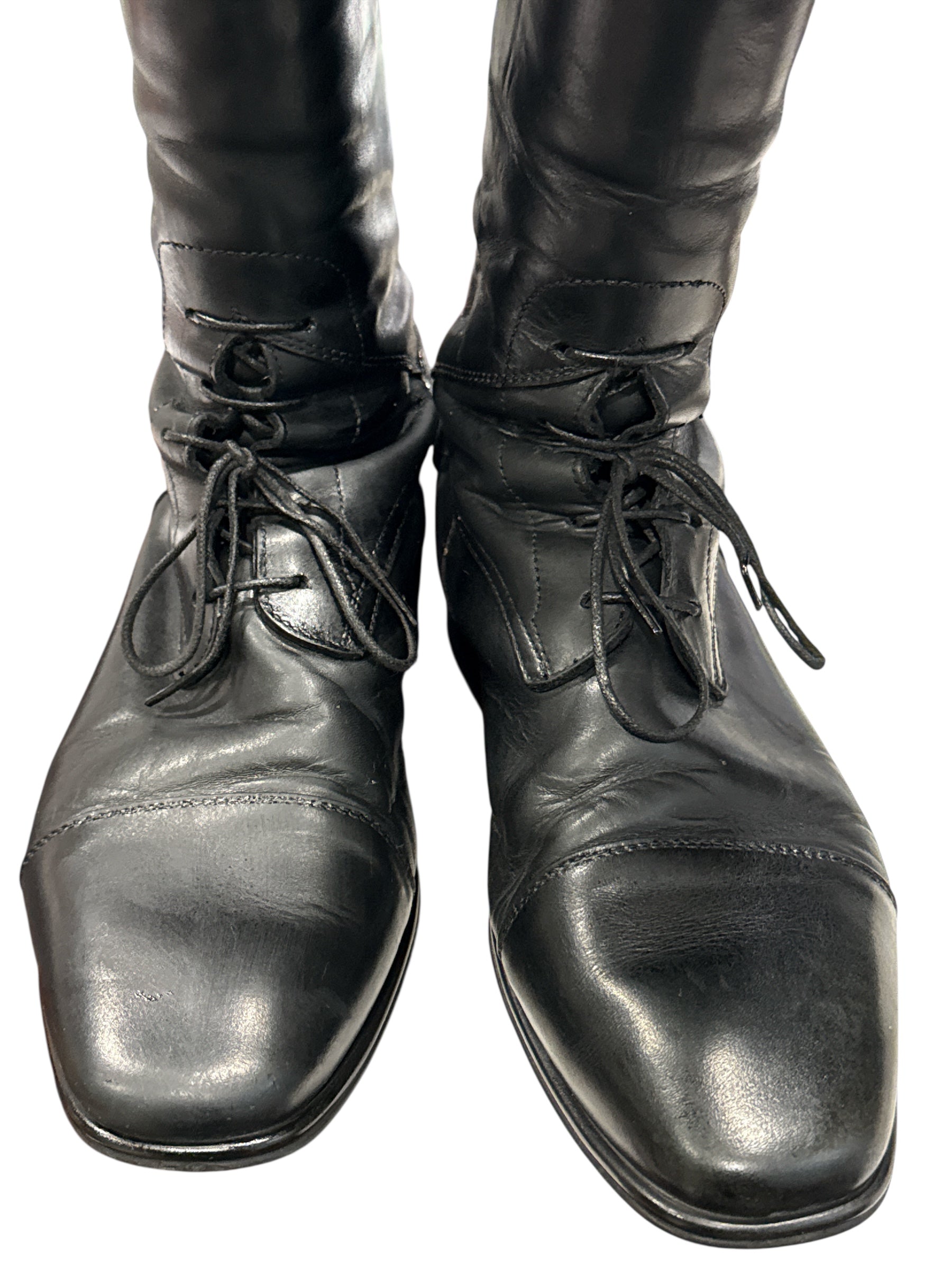 Parlanti Woman's Tall Miami Field Boots Black Size 41 MH +
