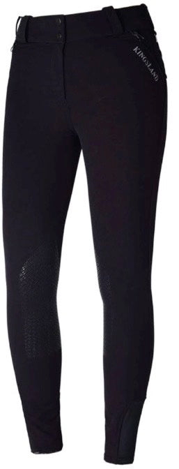 Kingsland Kadi Knee Grip, High Rise Breeches, Black Size 34 / US 4 New with Tags