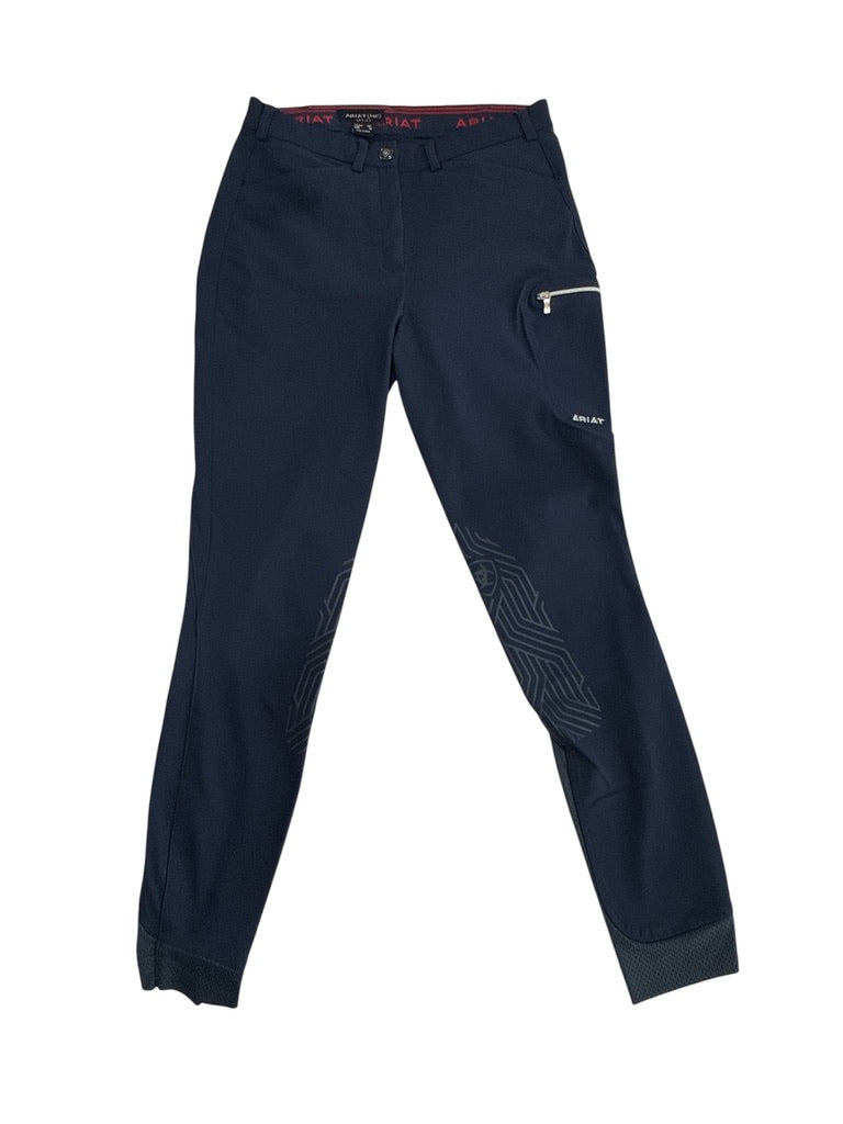 Ariat Triton Grip Knee Patch Breeches - Navy Blue / Size US 26L