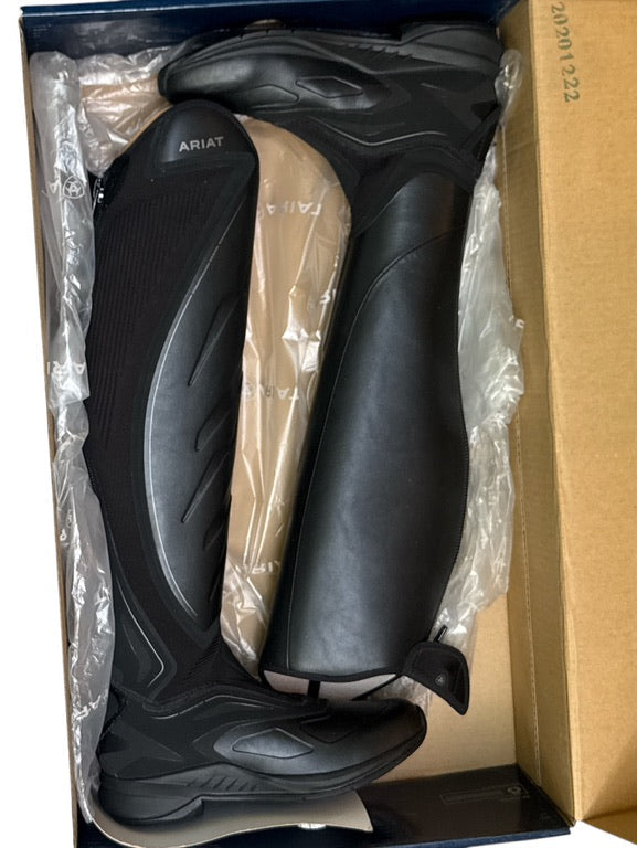 Ariat Woman's Ascent Tall Boots -Black Size US 8.5 / Medium Width / Tall Height   NEW