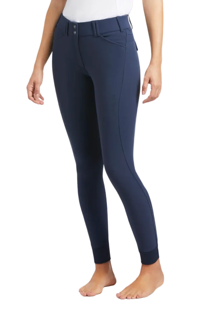Ariat Tri Factor Grip Women's Knee Grip Breech -  Blue Nights / Size US 28