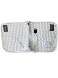 Cavallo Jolly Dressage Saddle Pad w/Velcro Number Holder  White
