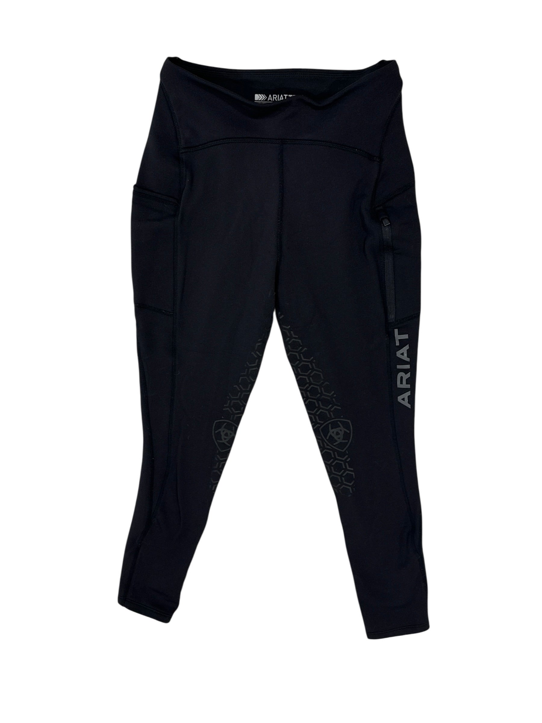 Ariat Venture Thermal Half Grip Winter Tights -  Black / Size Small