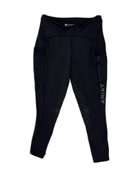 Ariat Venture Thermal Half Grip Winter Tights -  Black / Size Small
