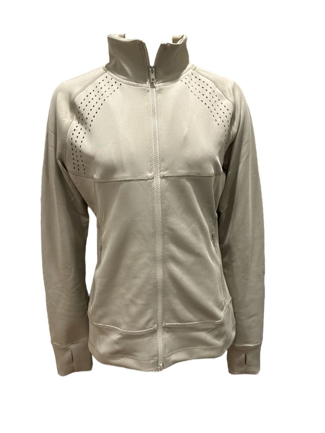 Montar Angela Soft-shell Lasercut Jacket-  Beige / Size Extra Large  NEW