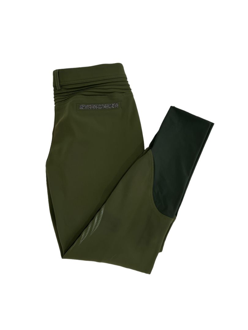 Samshield Adele Knee Grip Metal Dot Breeches  - Khaki Size FR 40/US 30